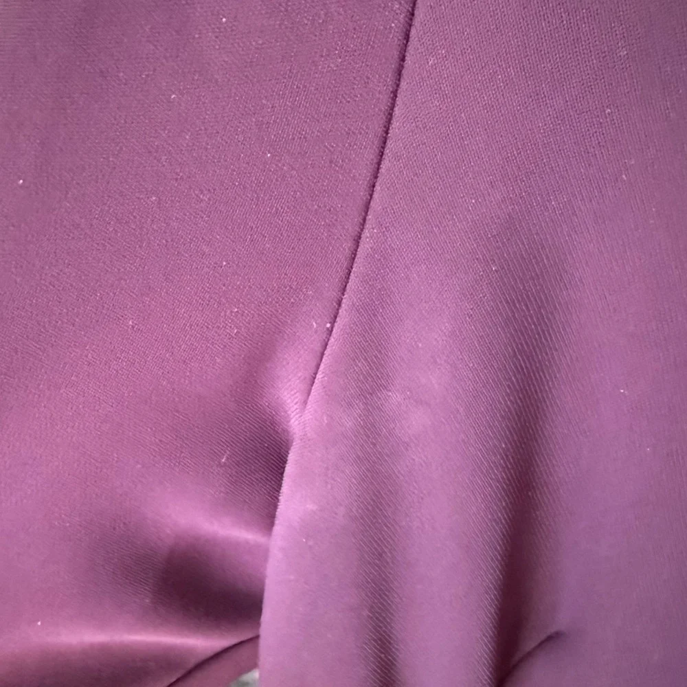 Amanda Uprichard Kenmare Long Sleeve Mini Shift Dress in Purple Plum Size Large - Picture 10 of 11